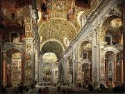 PANNINI, Giovanni Paolo Interior of Saint Peter's oil painting